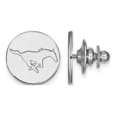 14K White Gold Logoart Southern Methodist University Mustang Lapel Pin