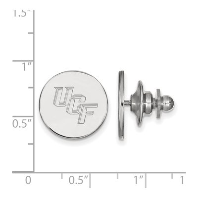 14K White Gold Logoart University Of Central Florida U-C-F Lapel Pin – view 3