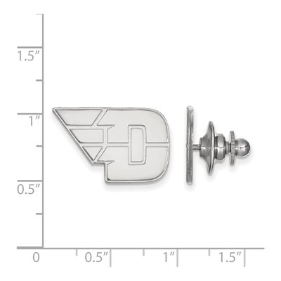 14K White Gold Logoart University Of Dayton Lapel Pin – view 3