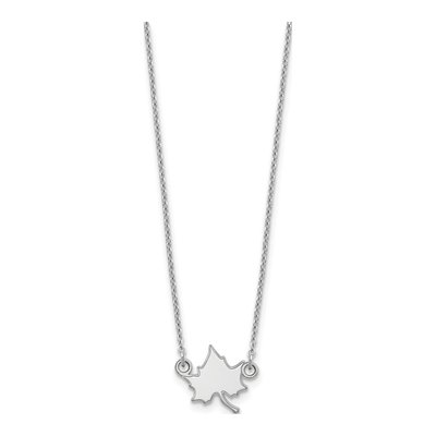 Indiana State University 14K White Gold I-S Small Pendant Necklace – view 2