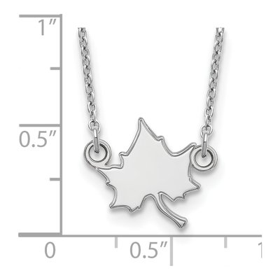 Indiana State University 14K White Gold I-S Small Pendant Necklace – view 3