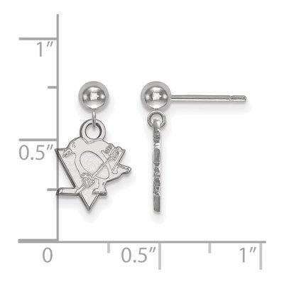 Pittsburgh Penguins 14K White Gold Earrings – view 2