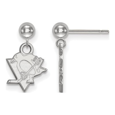 Pittsburgh Penguins 14K White Gold Earrings