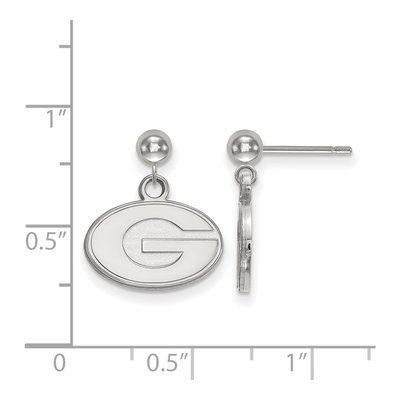 University of Georgia 14K White Gold Letter G Earrings – view 2