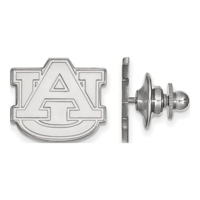 14K White Gold Logoart Auburn University Lapel Pin