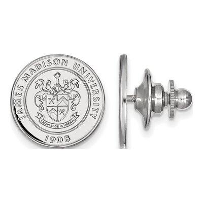 14K White Gold Logoart James Madison University Crest Lapel Pin