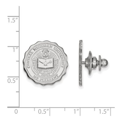 Central Michigan University Crest Lapel Pin – view 3
