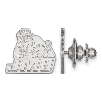 14K White Gold Logoart James Madison University Lapel Pin
