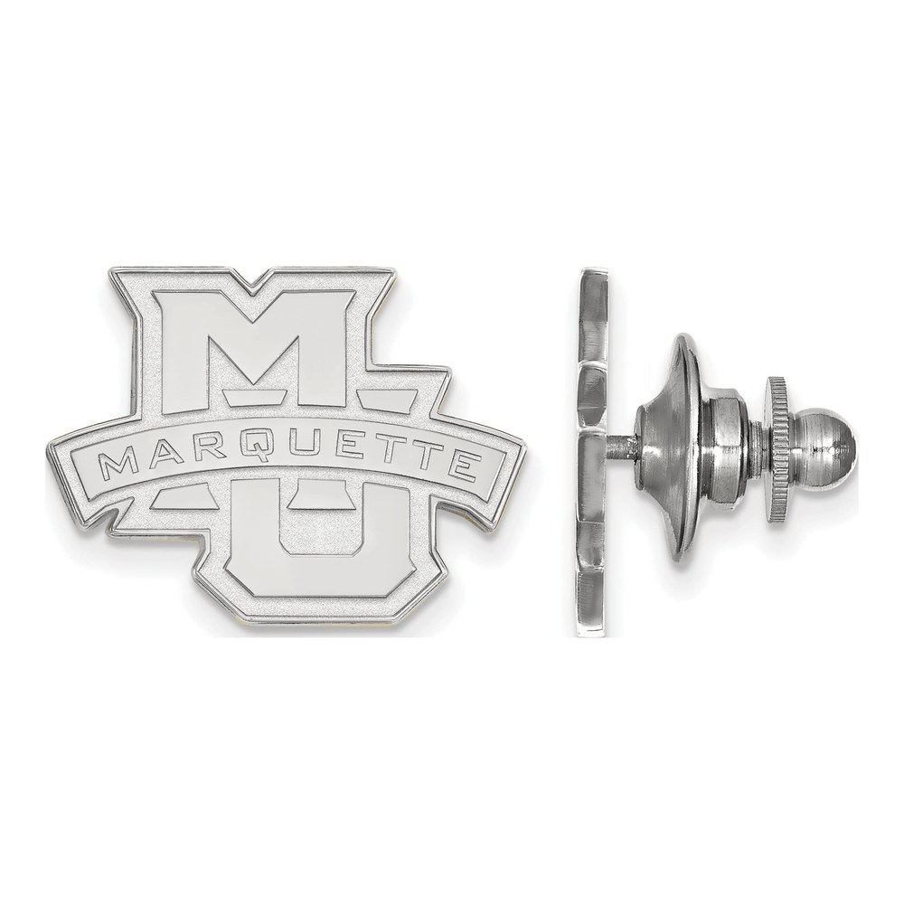 14K White Gold Logoart Marquette University Lapel Pin