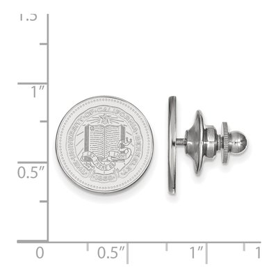 14K White Gold Logoart University Of California Berkeley Crest Lapel Pin – view 3