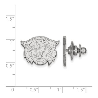 14K White Gold Logoart Villanova University Wildcat Lapel Pin – view 3