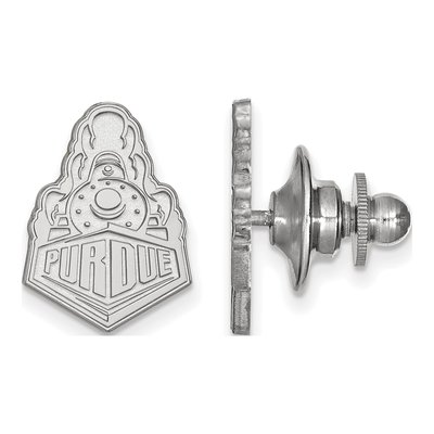 14K White Gold Logoart Purdue University Boilermakers Train Logo Lapel Pin