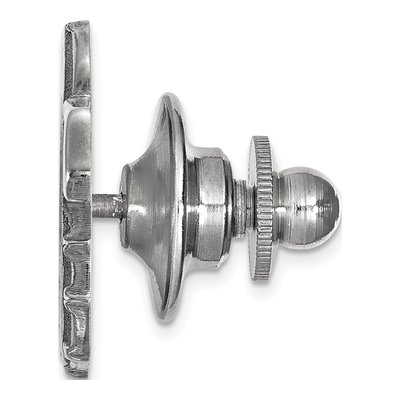 14K White Gold Logoart University Of Georgia Bulldog Lapel Pin – view 2