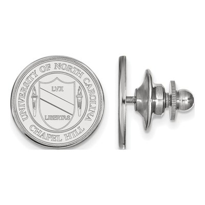 14K White Gold Logoart University Of North Carolina Crest Lapel Pin