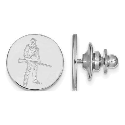 14K White Gold Logoart West Virginia University Mountaineer Lapel Pin