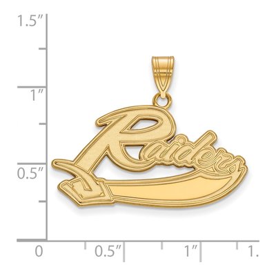 Mt Union College 14K Yellow Gold Large Raiders Pendant – view 2