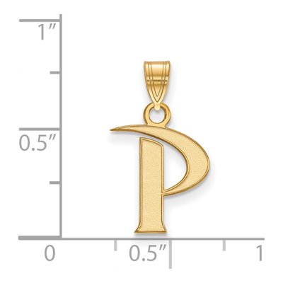 Pepperdine University 14K Yellow Gold Small Letter P Pendant – view 2