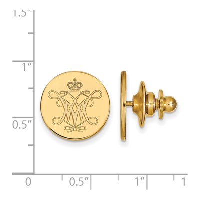 14K Gold William & Mary Lapel Pin – view 3