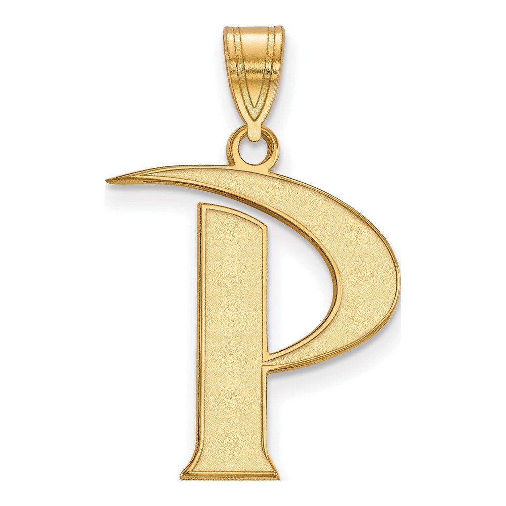 14K Gold Logoart Pepperdine University Letter P Large Pendant