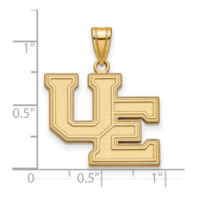 University of Evansville 14K Yellow Gold Large Aces Pendant – view 3