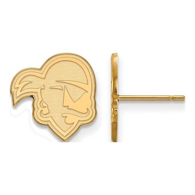 Seton Hall University 14K Yellow Gold Pirate Stud Earrings