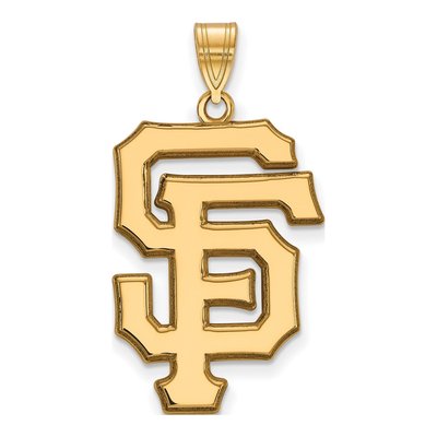 San Francisco Giants 14K Yellow Gold Extra Large Letters Pendant