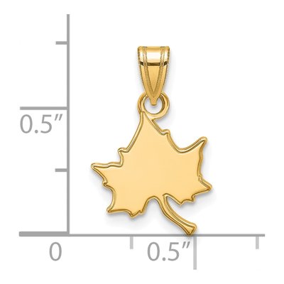 Indiana State University 14K Yellow Gold I-S Small Pendant – view 2