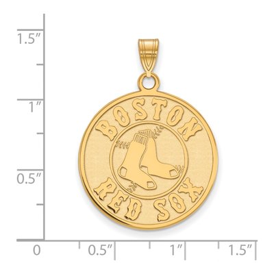 Boston Red Sox 14K Yellow Gold Extra Large XL Pendant – view 2
