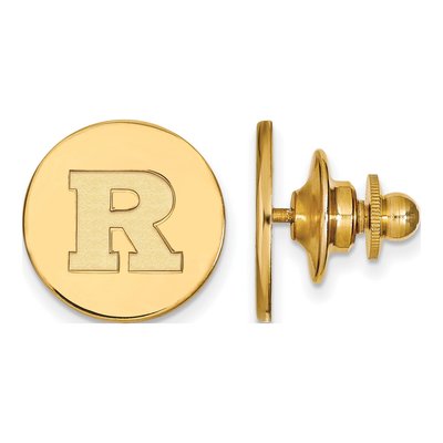 14K Gold Rutgers University Letter R Lapel Pin
