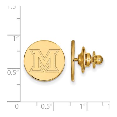 Miami University Ohio Letter M Lapel Pin – view 3