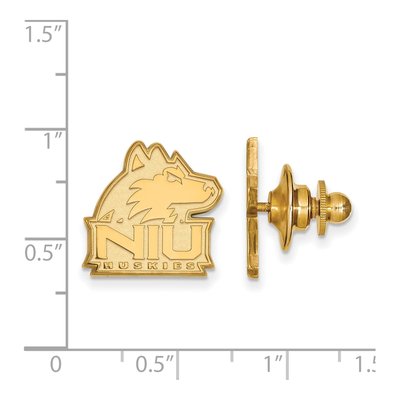 14K Gold NIU Huskies Lapel Pin – view 3