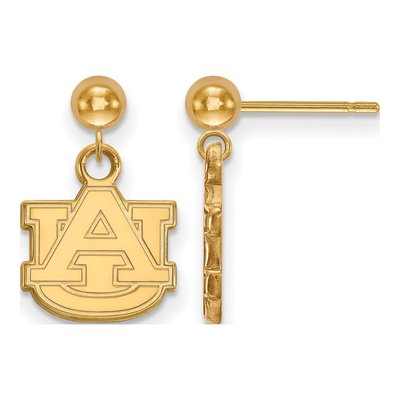 Auburn University 14K Yellow Gold Dangle Earrings