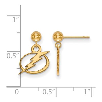 Tampa Bay Lightning 14K Yellow Gold Earrings – view 2