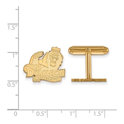 14K Yellow Gold Logoart Old Dominion University Cuff Links – view 2
