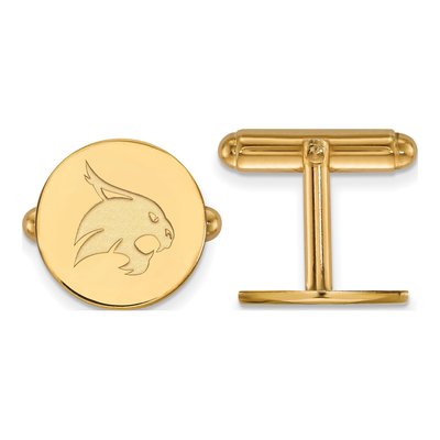 14K Gold Texas State Bobcat Cuff Links