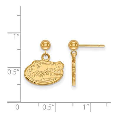 University of Florida 14K Yellow Gold Dangle Earrings – view 2