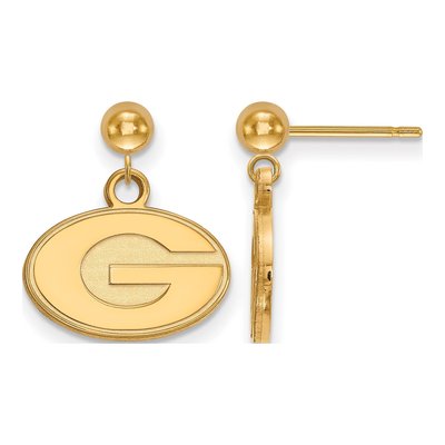 University of Georgia 14K Yellow Gold Letter G Earrings