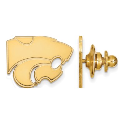 14K Yellow Gold Logoart Kansas State University Wildcat Lapel Pin