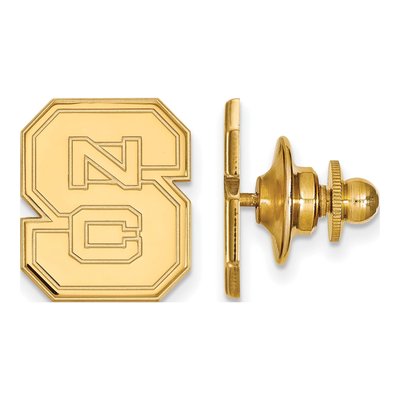 14K Gold NC State N-C-S Lapel Pin