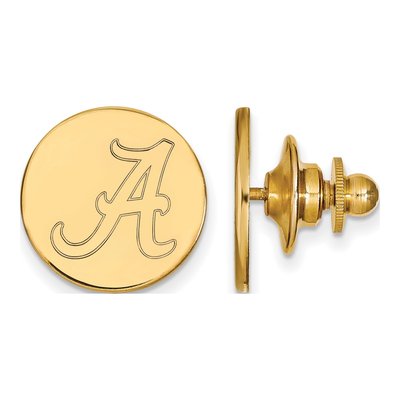 14K Gold Alabama Letter A Lapel Pin