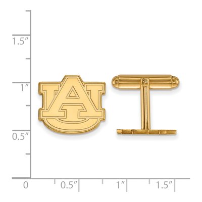 14K Yellow Gold Logoart Auburn University Cuff Links – view 2