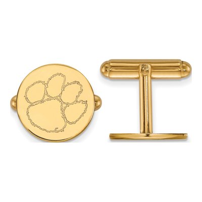 Clemson Tigers 14K Gold Cuff Links