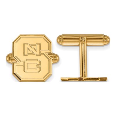 14K Gold NC State Cuff Links