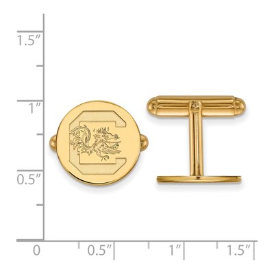 South Carolina Gamecocks Gold-Plated Cuff Links – view 2