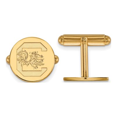 South Carolina Gamecocks Gold-Plated Cuff Links