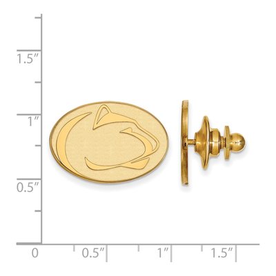 14K Yellow Gold Logoart Penn State University Lion Lapel Pin – view 3