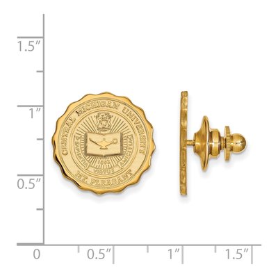 Central Michigan University Crest Lapel Pin – view 3