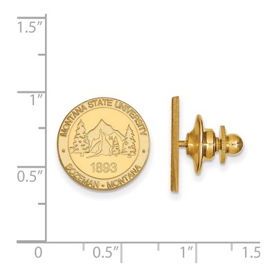 Montana State University Crest Lapel Pin – view 3
