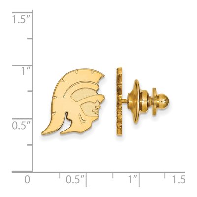 14K Yellow Gold University Of Southern California Trojan Lapel Pin – view 3