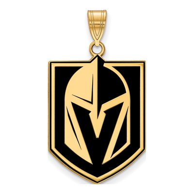Vegas Golden Knights 14K Yellow Gold Epoxied Pendant